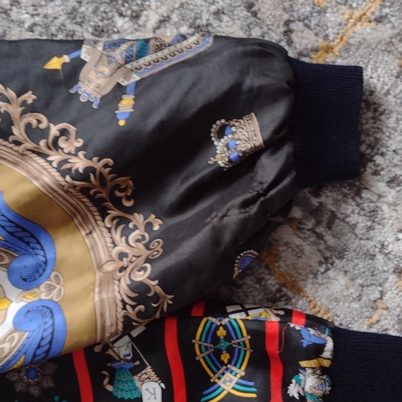 Gamblers Jacket, silk, women's L, Vintage - Picture 7 of 8